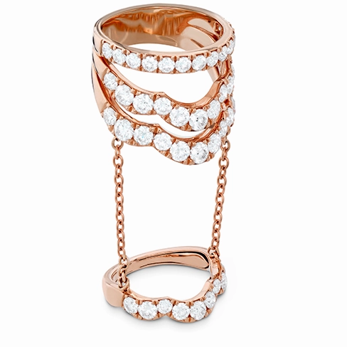 Hearts On Fire Lorelei Double Link Wave Diamond Ring