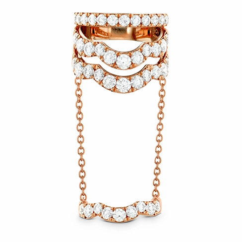 Hearts On Fire Lorelei Double Link Wave Diamond Ring