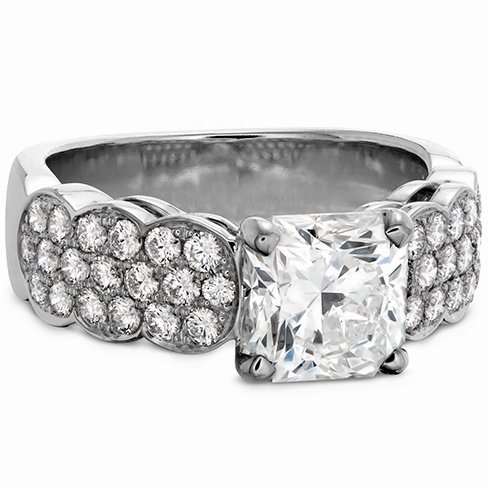Hearts On Fire Lorelei Dream Pave Diamond Engagement Ring