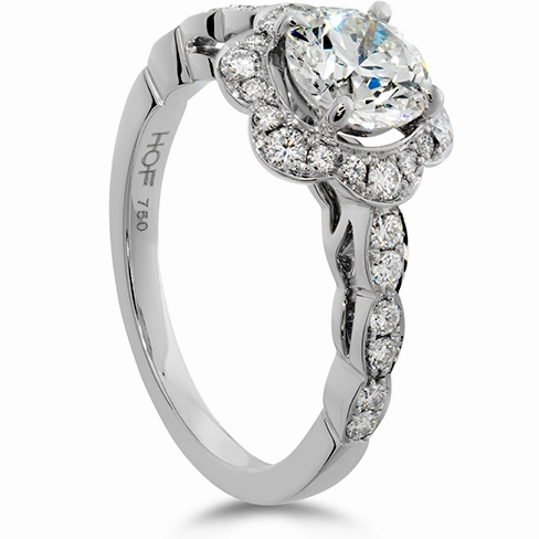 Hearts On Fire Lorelei Floral Diamond Engagement Ring