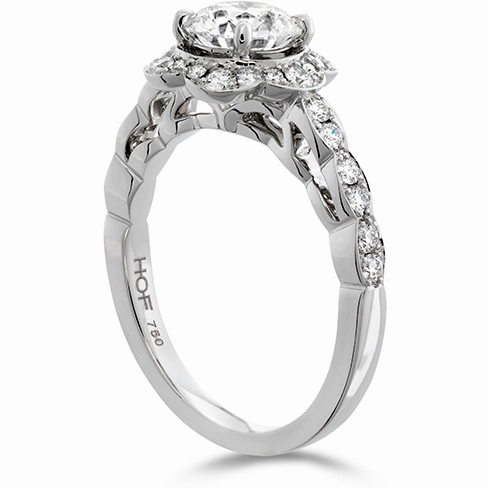 Hearts On Fire Lorelei Floral Diamond Engagement Ring