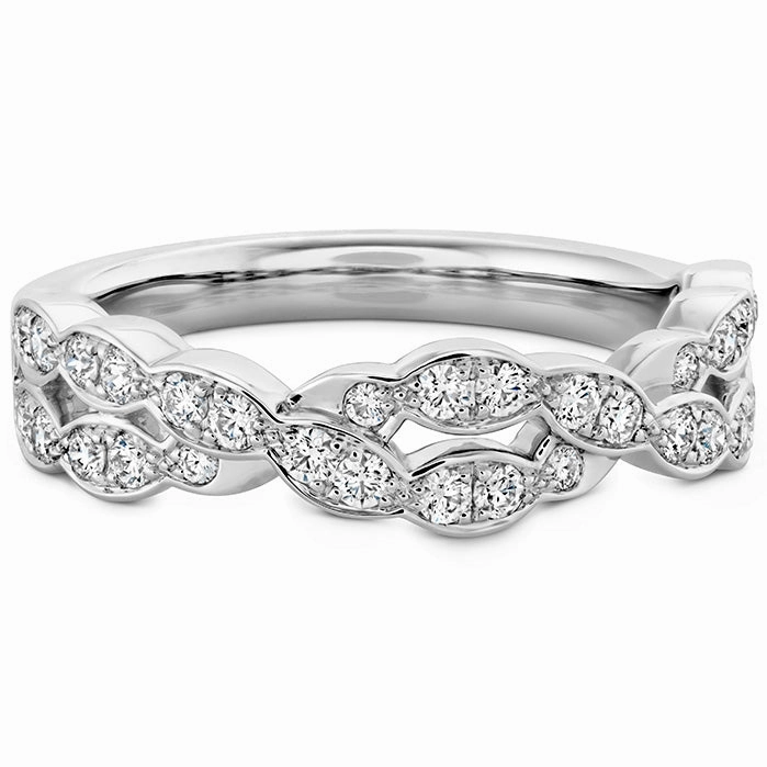 Hearts On Fire Lorelei Floral Double Twist Diamond Band