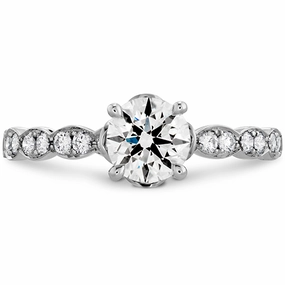 Hearts On Fire Lorelei Floral Engagement Ring Diamond Band