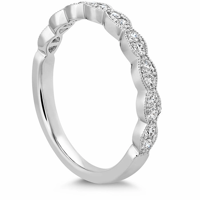 Hearts On Fire Lorelei Floral Milgrain Diamond Band