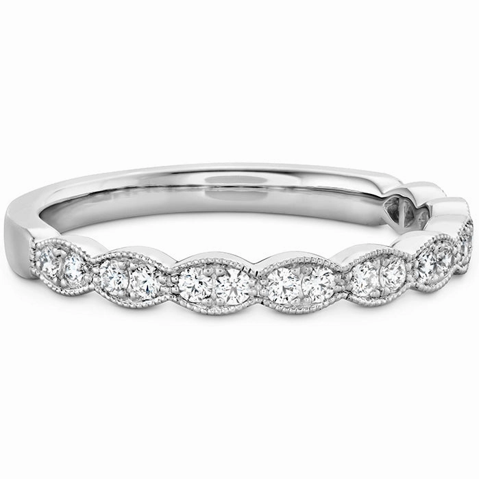 Hearts On Fire Lorelei Floral Milgrain Diamond Band