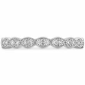 Hearts On Fire Lorelei Floral Milgrain Diamond Band