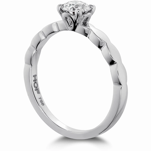 Hearts On Fire Lorelei Floral Solitaire Diamond Engagement Ring