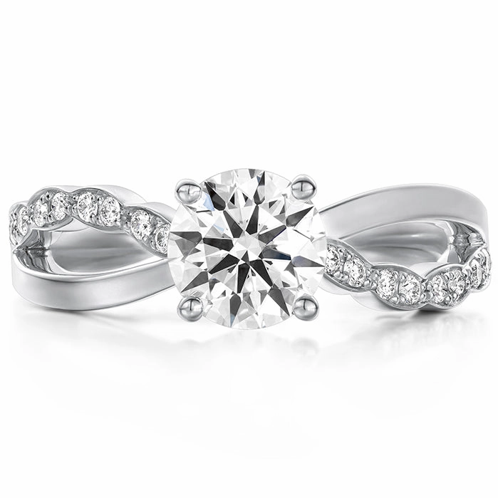Hearts On Fire Lorelei Lorelei Diamond Twist Engagement Ring