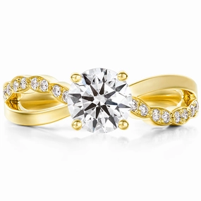 Hearts On Fire Lorelei Lorelei Diamond Twist Engagement Ring