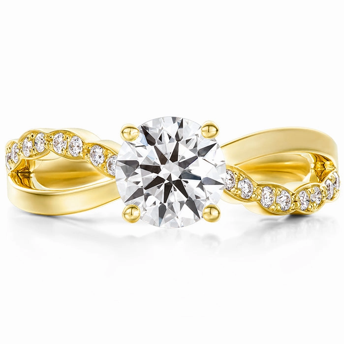 Hearts On Fire Lorelei Lorelei Diamond Twist Engagement Ring