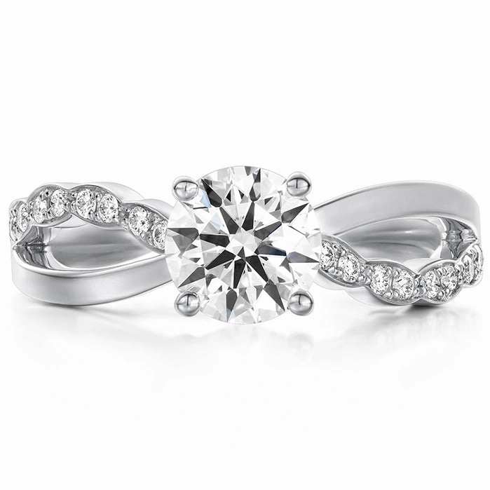 Hearts On Fire Lorelei Lorelei Diamond Twist Engagement Ring