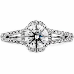 Hearts On Fire Lorelei Split Shank Diamond Engagement Ring