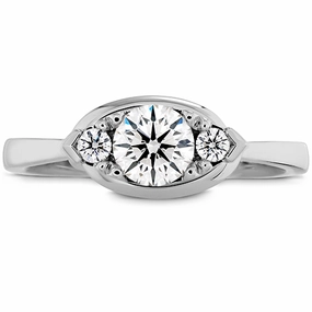Hearts On Fire Optima Regal Horizontal Diamond Engagement Ring