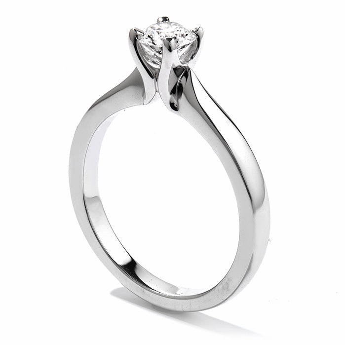 Hearts On Fire Purely Bridal Four Prong V Gallery Engagement Ring