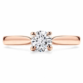 Hearts On Fire Purely Bridal Four Prong V Gallery Engagement Ring