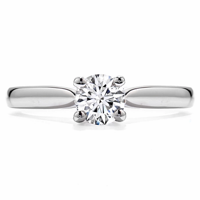 Hearts On Fire Purely Bridal Four Prong V Gallery Engagement Ring