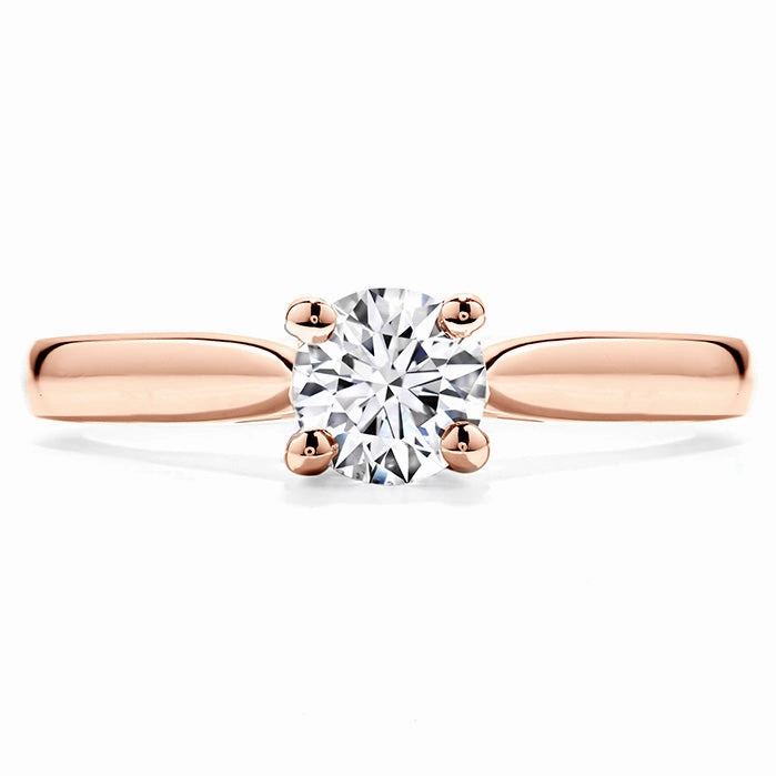 Hearts On Fire Purely Bridal Four Prong V Gallery Engagement Ring