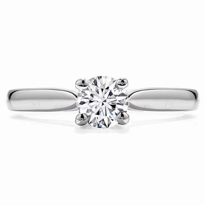 Hearts On Fire Purely Bridal Four Prong V Gallery Engagement Ring