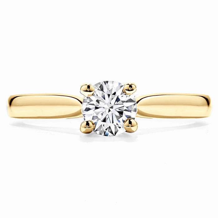 Hearts On Fire Purely Bridal Four Prong V Gallery Engagement Ring
