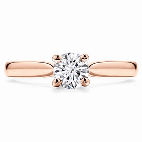 Hearts On Fire Purely Bridal Four Prong V Gallery Engagement Ring