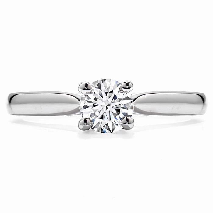 Hearts On Fire Purely Bridal Four Prong V Gallery Engagement Ring