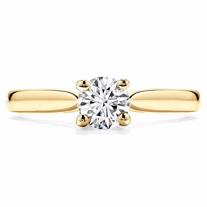 Hearts On Fire Purely Bridal Four Prong V Gallery Engagement Ring