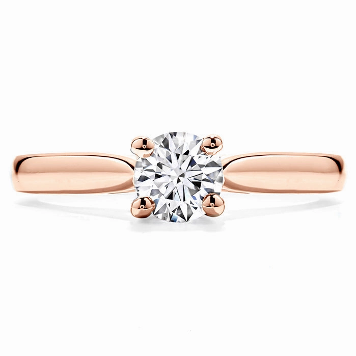 Hearts On Fire Purely Bridal Four Prong V Gallery Engagement Ring