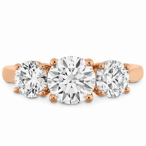 Hearts On Fire Simply Bridal Three Stone Engagement Ring