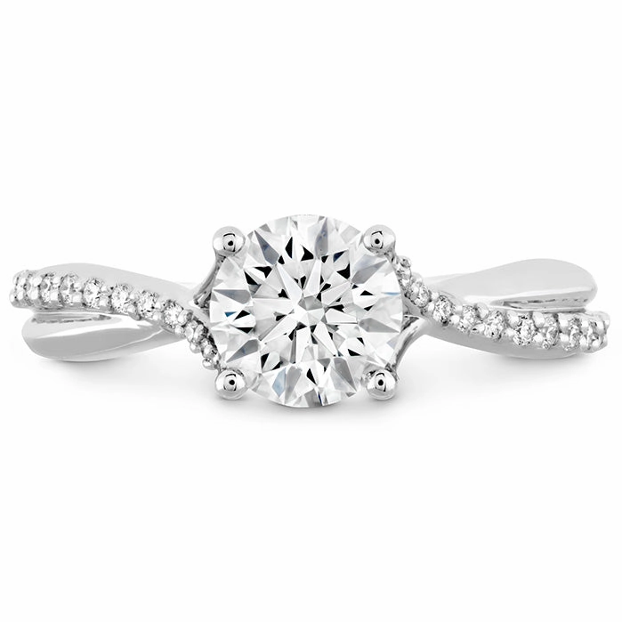 Hearts On Fire Simply Bridal Twist Diamond Engagement Ring