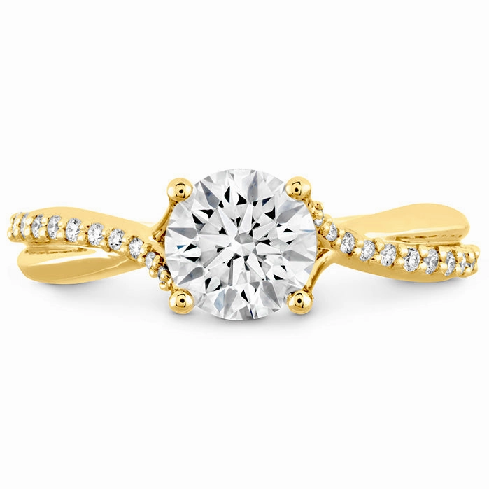 Hearts On Fire Simply Bridal Twist Diamond Engagement Ring