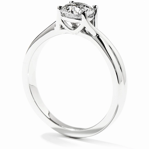 Hearts On Fire Simply Bridal Twist Solitaire Diamond Engagement Ring