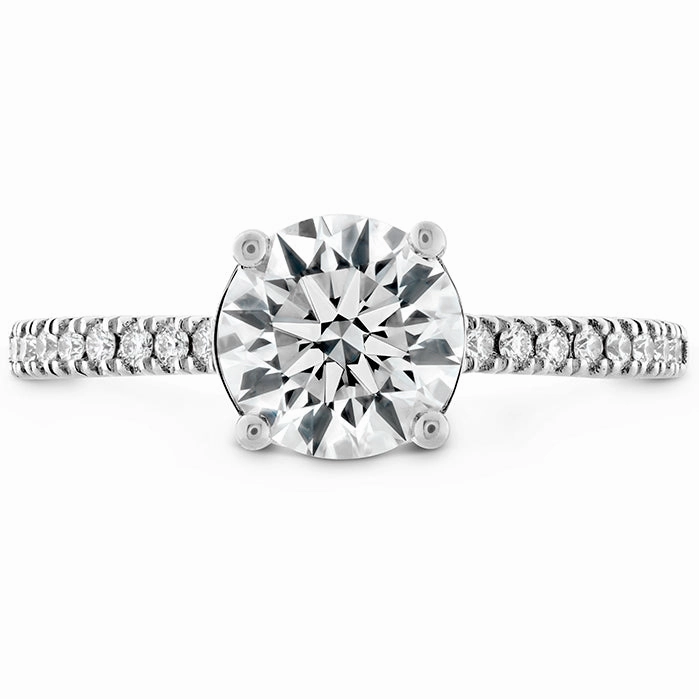 Hearts On Fire Sloane Silhouette Diamond Sapphire Engagement Ring