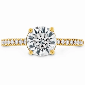 Hearts On Fire Sloane Silhouette Diamond Sapphire Engagement Ring
