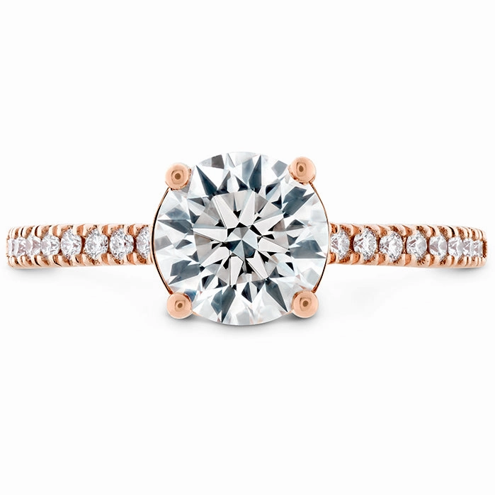 Hearts On Fire Sloane Silhouette Diamond Sapphire Engagement Ring