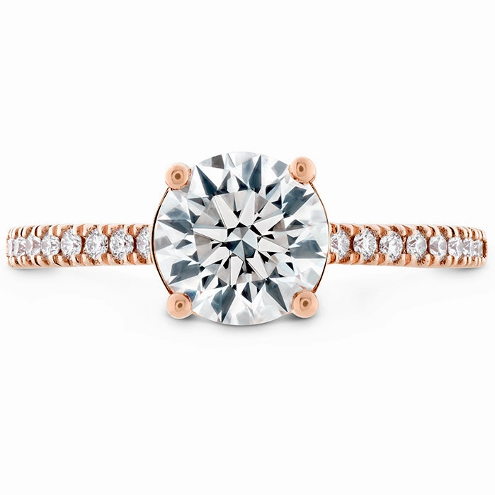 Hearts On Fire Sloane Silhouette Diamond Sapphire Engagement Ring