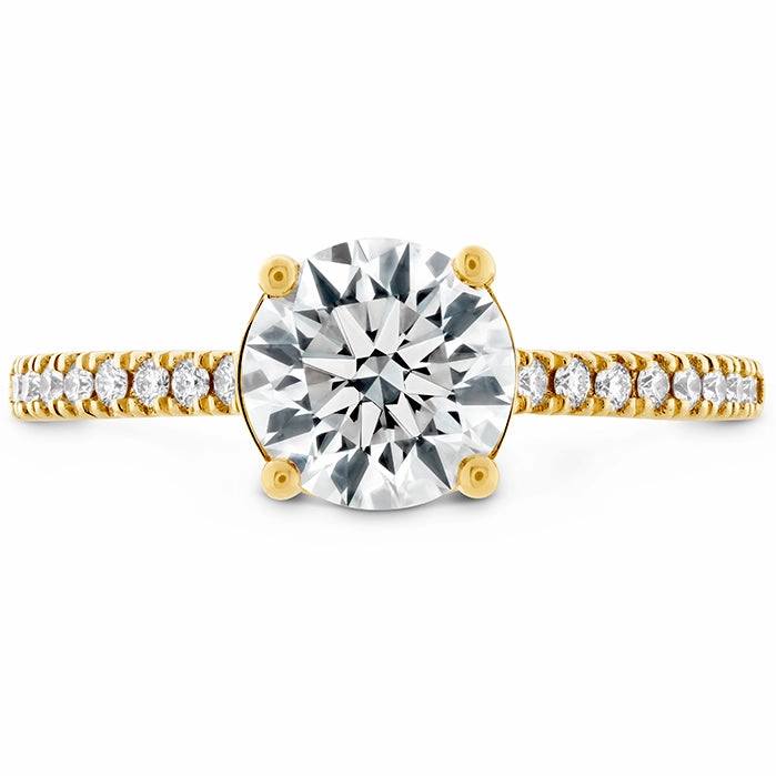 Hearts On Fire Sloane Silhouette Diamond Sapphire Engagement Ring