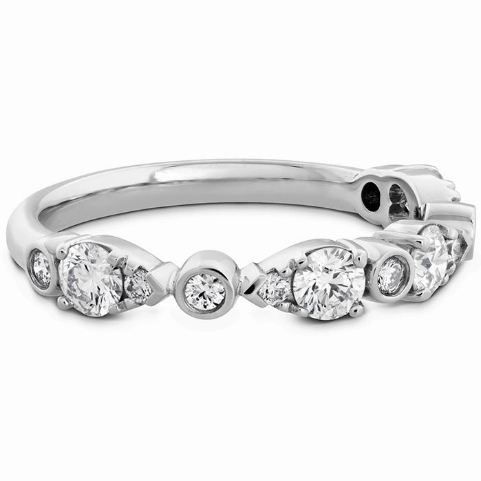 Hearts On Fire Teardrop Bezel Diamond Band