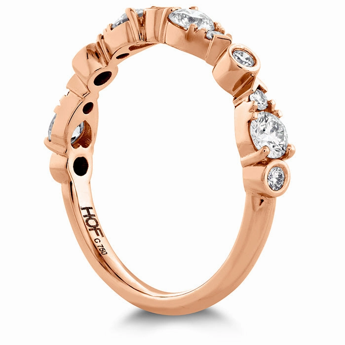 Hearts On Fire Teardrop Bezel Diamond Band