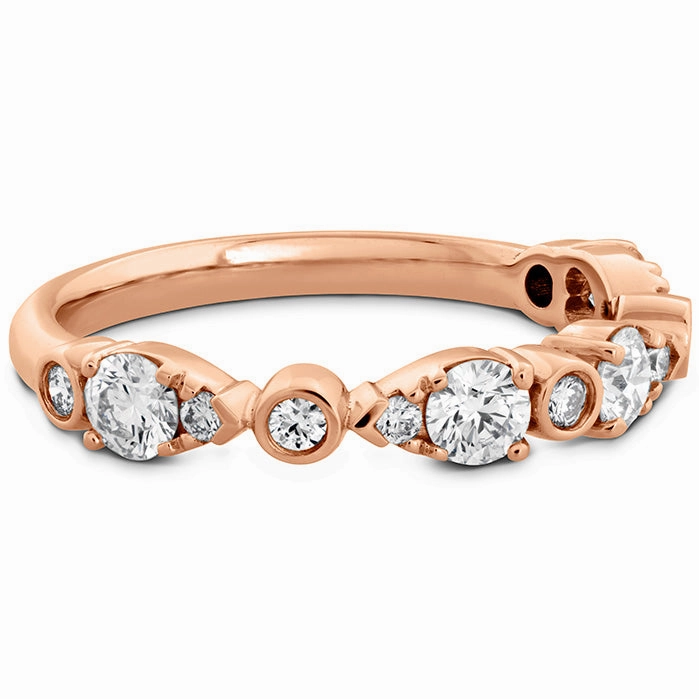 Hearts On Fire Teardrop Bezel Diamond Band