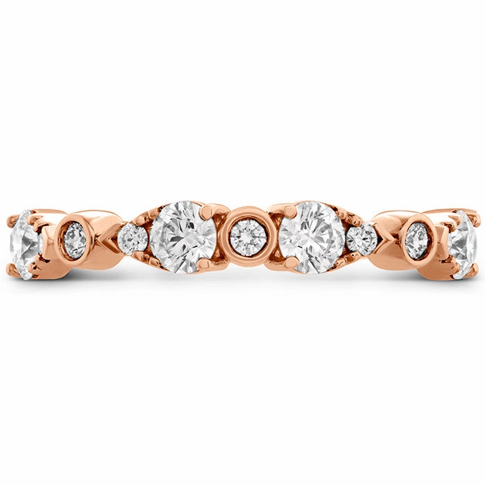 Hearts On Fire Teardrop Bezel Diamond Band