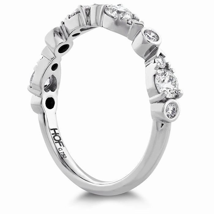 Hearts On Fire Teardrop Bezel Diamond Band