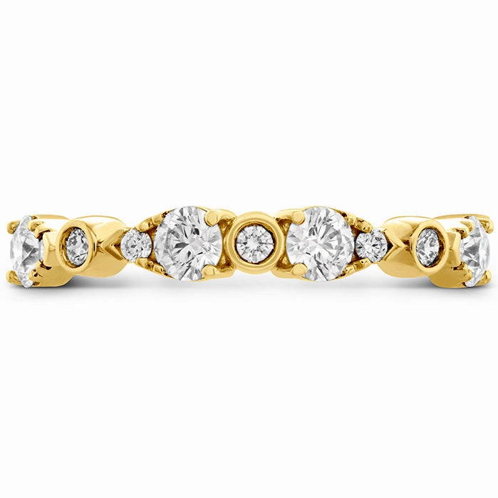 Hearts On Fire Teardrop Bezel Diamond Band