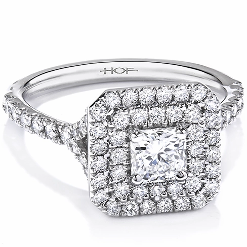 Hearts On Fire Transcend Double Halo Dream Engagement Ring