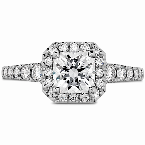 Hearts On Fire Transcend Premier Dream Halo Diamond Engagement Ring