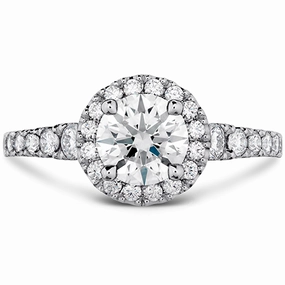 Hearts On Fire Transcend Premier Halo Diamond Engagement Ring