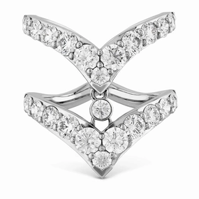 Hearts On Fire Triplicity Double Pointed Diamond Ring