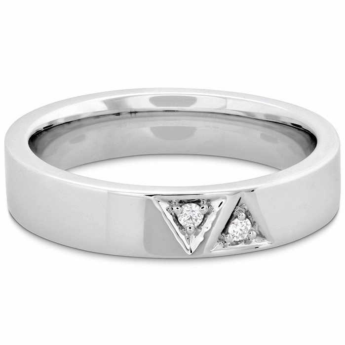 Hearts On Fire Triplicity Triangle Double Diamond Band