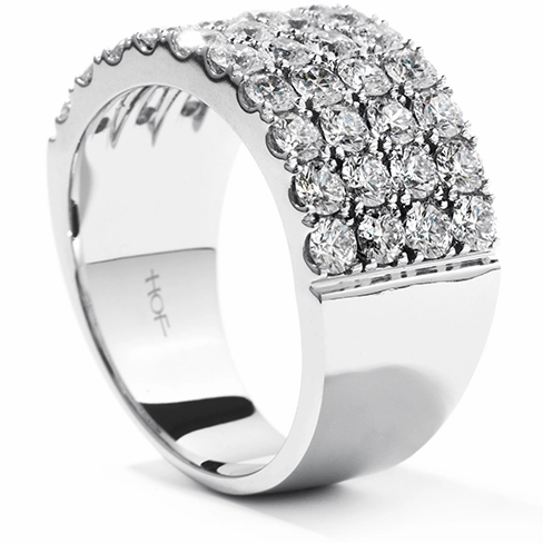 Hearts On Fire Truly Classic Four-Row Right Hand Diamond Ring