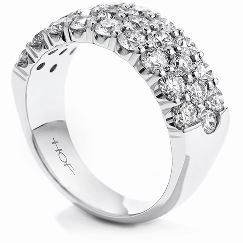 Hearts On Fire Truly Triple Row Right Hand Diamond Ring