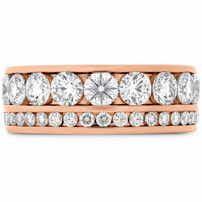 Hearts On Fire Two Row Channel Diamond Ring